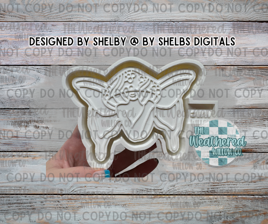 Groovy mushroom fairy - Silicone Freshie Mold