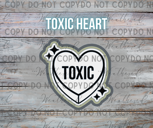 Toxic Heart - Silicone Freshie Mold