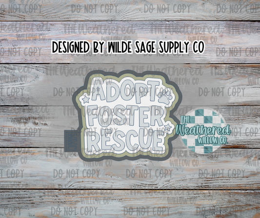 Adopt foster rescue - Silicone Freshie Mold