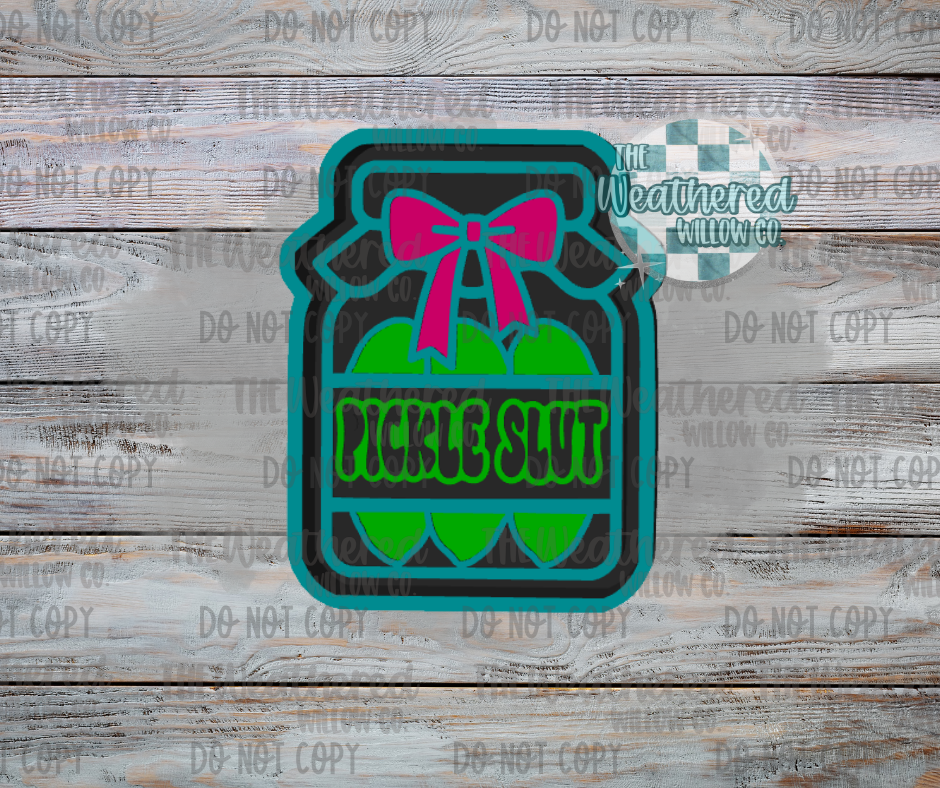 Pickle Slut Jar - Silicone Freshie Mold