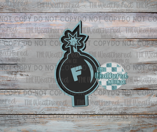 F Bomb (Round) - Silicone Freshie Mold