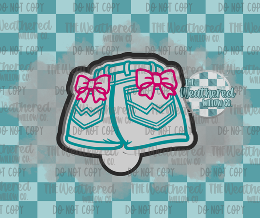 Shorts with bows - Silicone Freshie Mold
