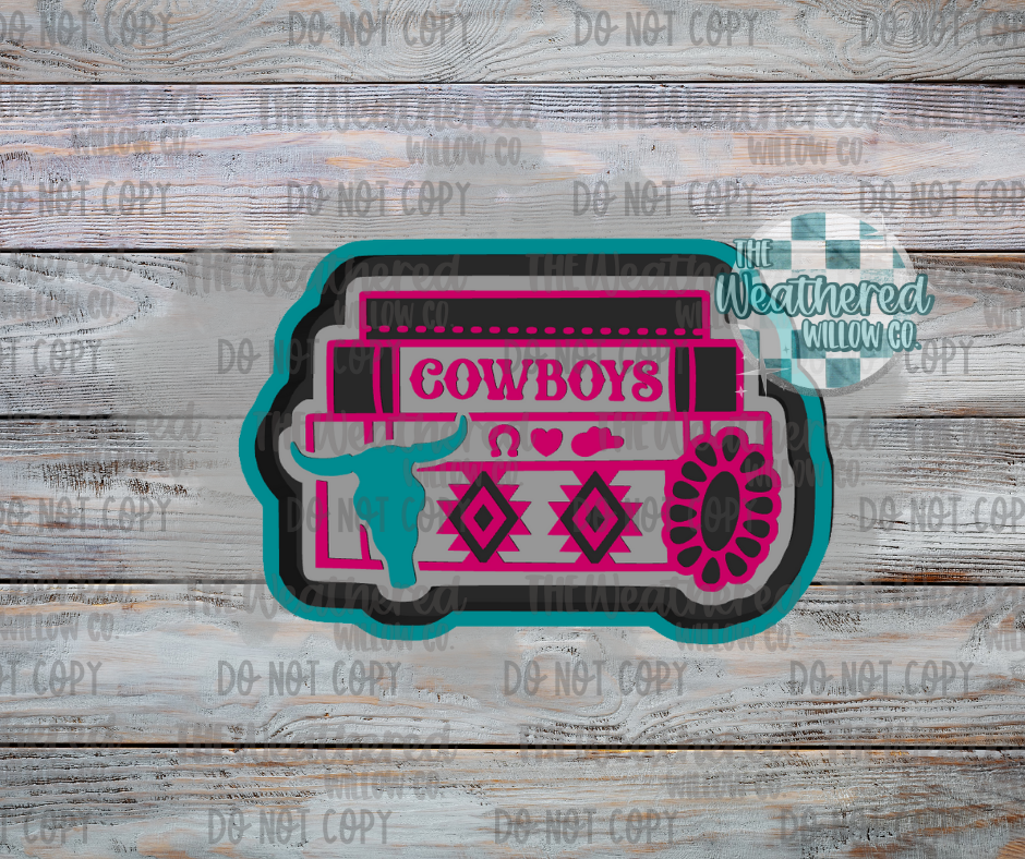 Cowboy bookstack - Silicone Freshie Mold