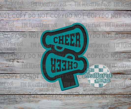 VENT SET; Cheer megaphone - Silicone Freshie Mold