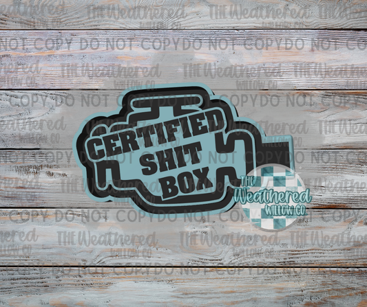 Certified Shit Box - Silicone Freshie Mold