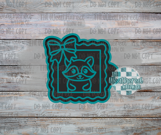 Raccoon Frame - Silicone Freshie Mold