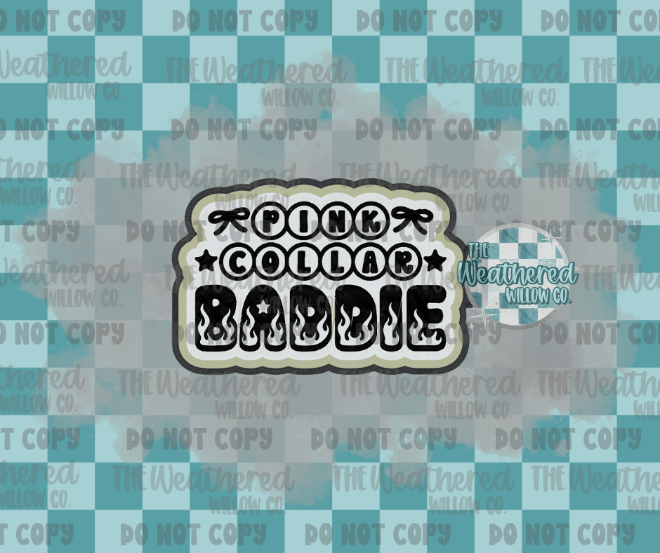 Pink collar baddie - Silicone Freshie Mold