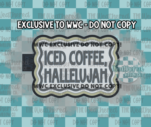 Iced coffee Hallelujah - WWC EXCLUSIVE - Silicone Freshie Mold
