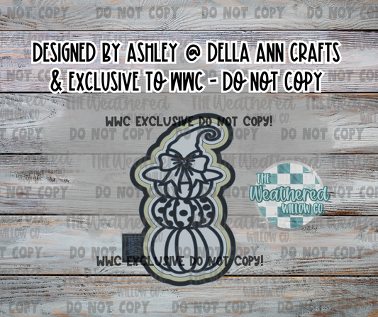 Polka dot pumpkin stack;WWC EXCLUSIVE - Silicone Freshie Mold