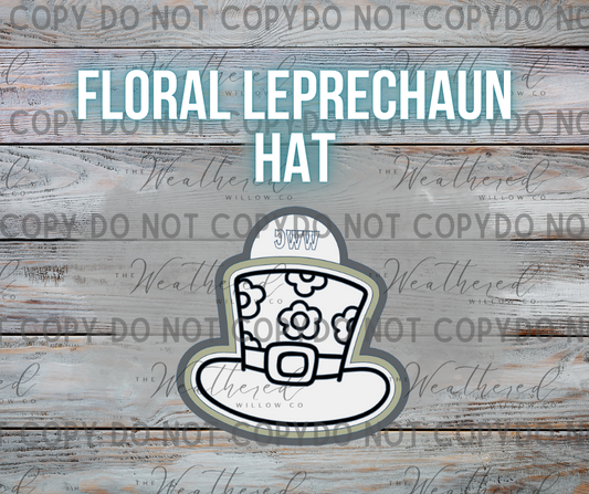 Floral Leprechaun hat - Silicone Freshie Mold