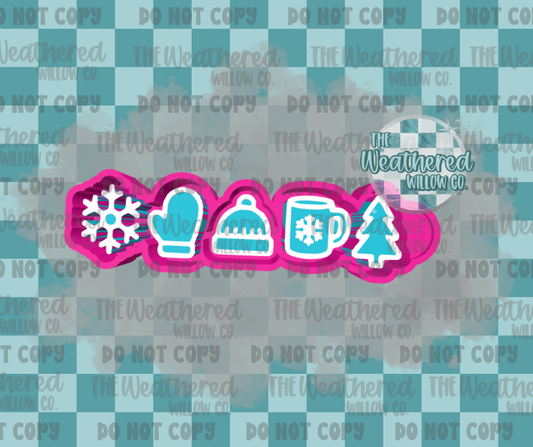 Winter Charms - Silicone Freshie Mold