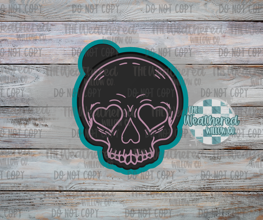 Heart Skull - Silicone Freshie Mold