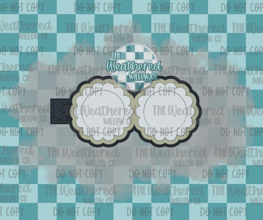 VENT SET;Scallop Frame - Silicone Freshie Mold