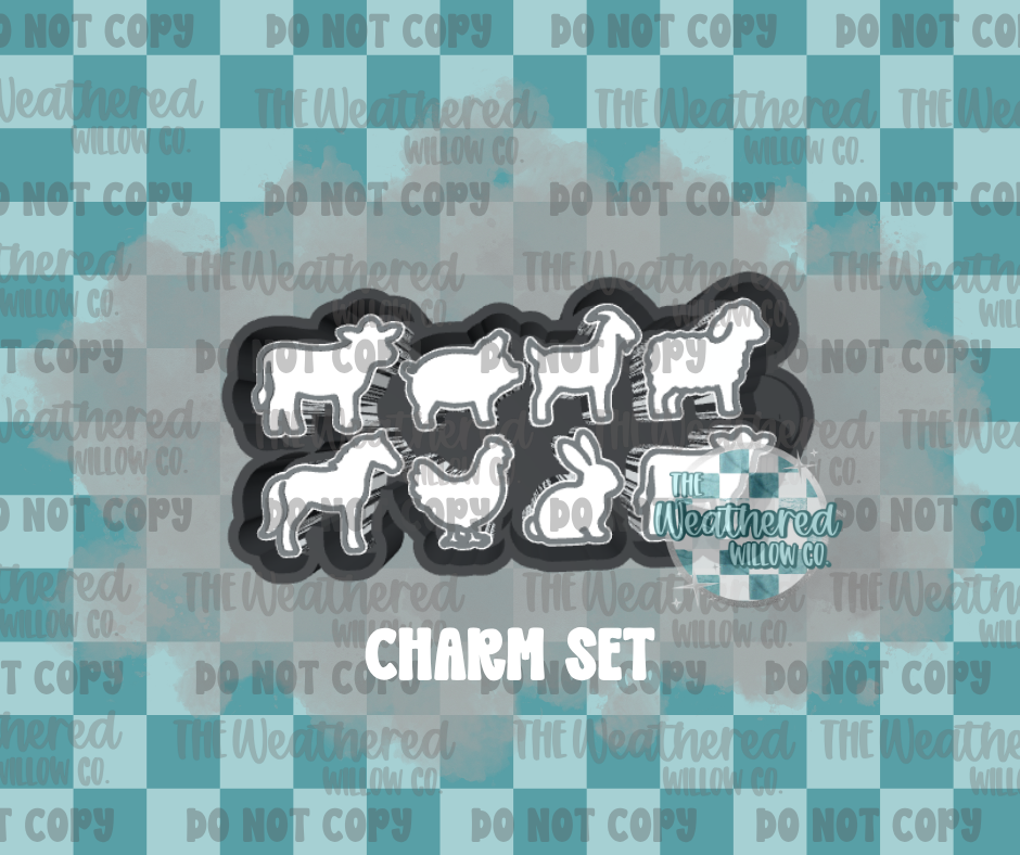 Farm animal Charms - Silicone Freshie Mold