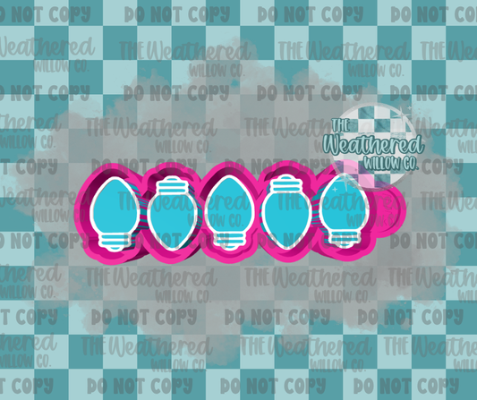 Christmas bulb Charms - Silicone Freshie Mold
