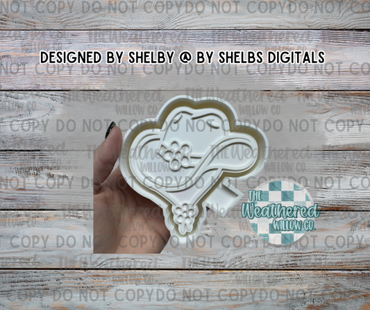Floral cowgirl hat - Silicone Freshie Mold