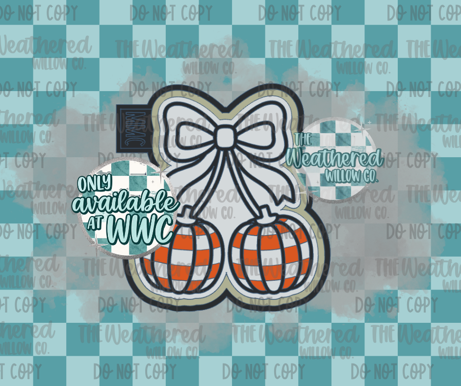Checkered pumpkin cherries - WWC EXCLUSIVE - Silicone Freshie Mold