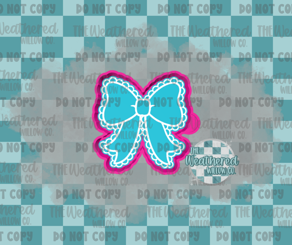 Lace bow - Silicone Freshie Mold