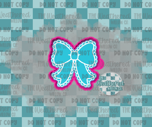 Lace bow - Silicone Freshie Mold