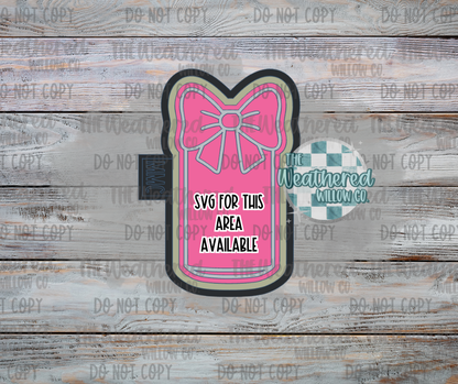 Can with bow - Silicone Freshie Mold