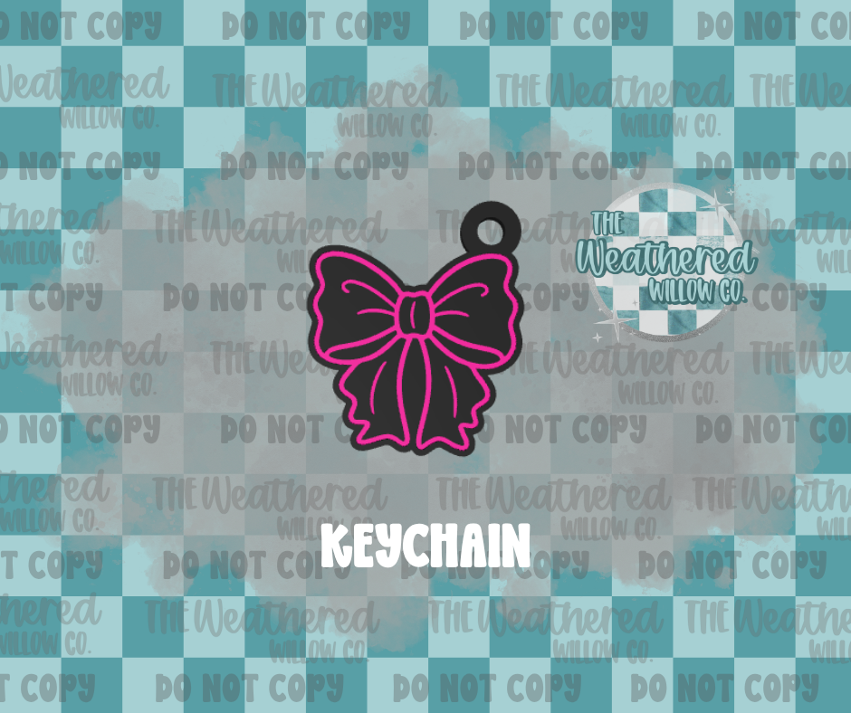 Flowy Bow - Keychain