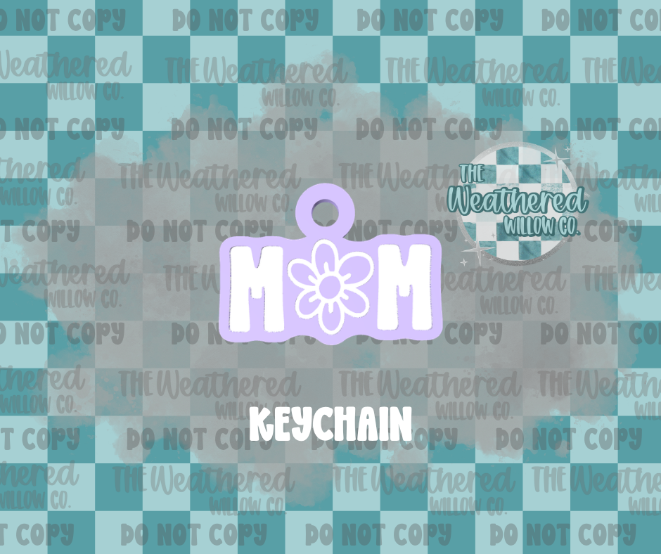 Doodle Daisy Mom - Keychain