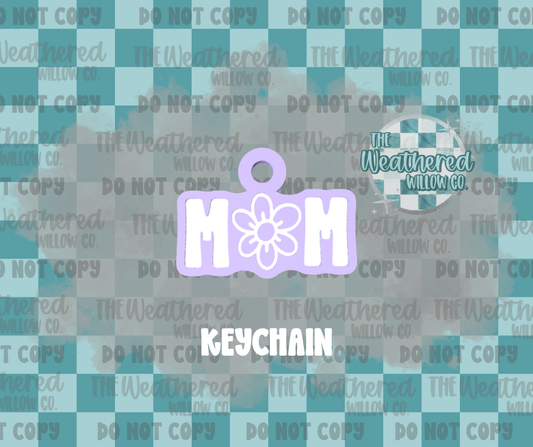 Doodle Daisy Mom - Keychain