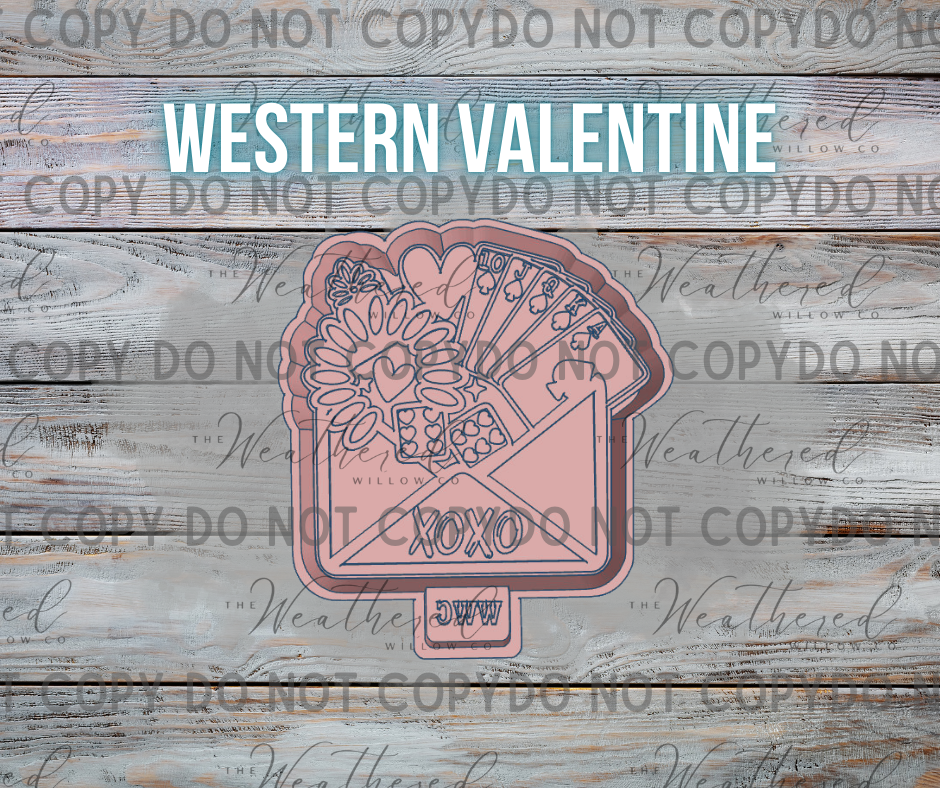 Western Valentine - Silicone Freshie Mold