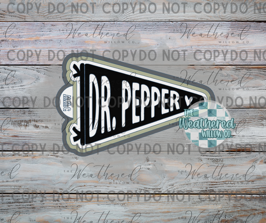 Dr. Pepper Flag - Silicone Freshie Mold