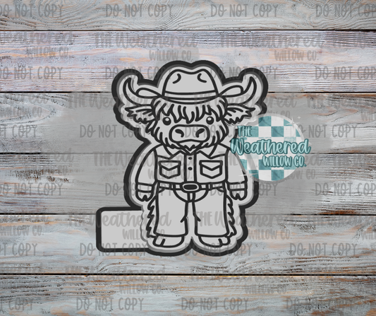 Cowboy Highland - Silicone Freshie Mold