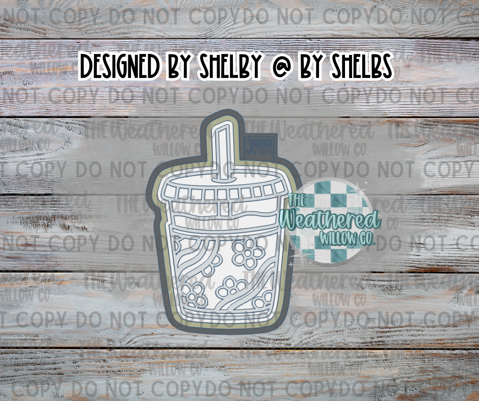 Groovy Iced Coffee - Silicone Freshie Mold