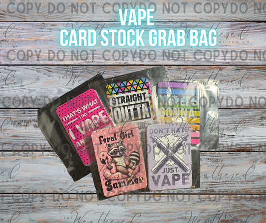 Vape - Premium Cardstock Grab Bag