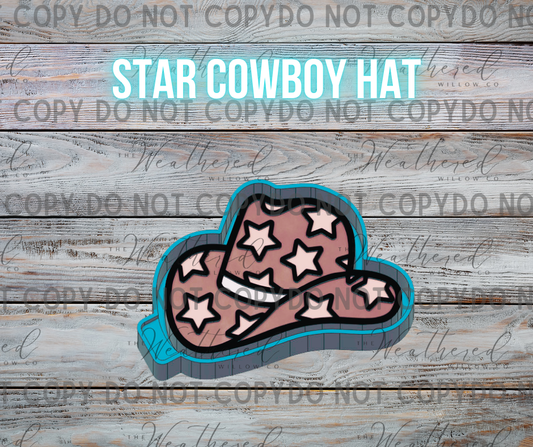 Star Cowboy Hat - Silicone Freshie Mold