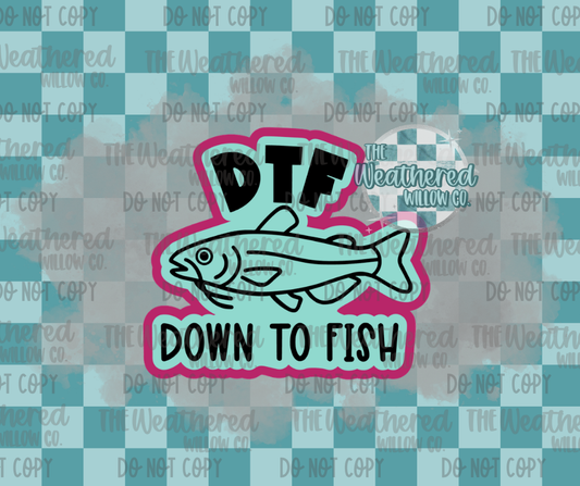 DTF; Down to fish - Silicone Freshie Mold