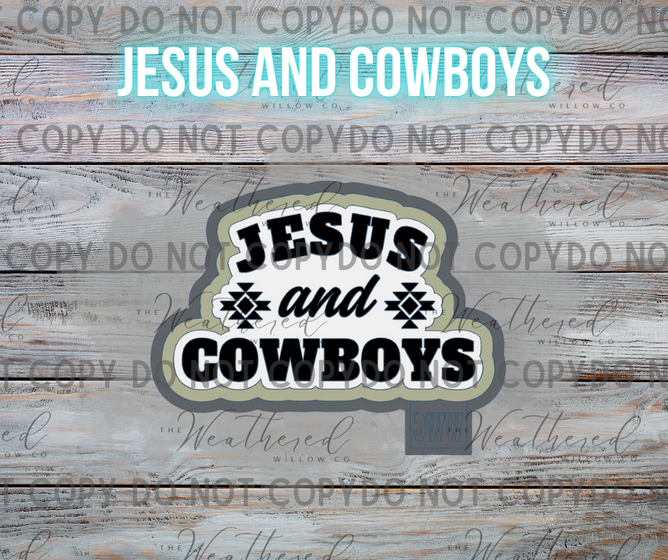 Jesus and Cowboys - Silicone Freshie Mold