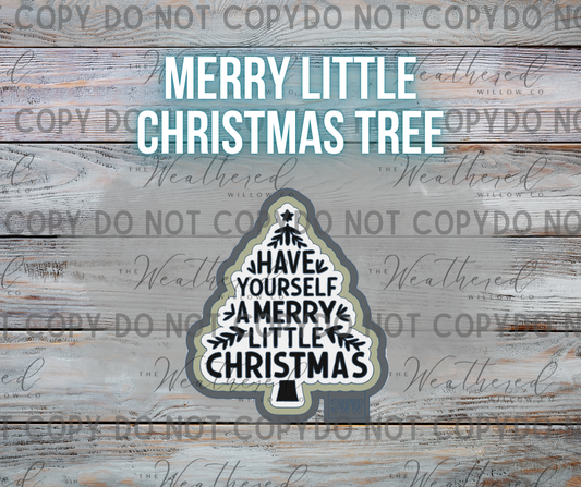 Merry little Christmas tree - Silicone Freshie Mold