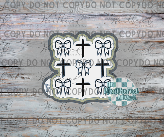 Crosses and Bows - Silicone Freshie Mold