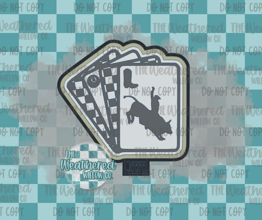 Cowboy Cards - Silicone Freshie Mold