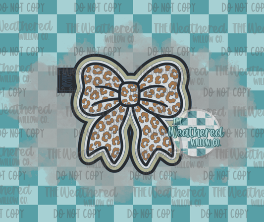 Leopard Bow - Silicone Freshie Mold