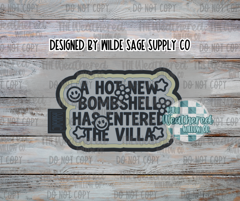 Bombshell in villa - Silicone Freshie Mold