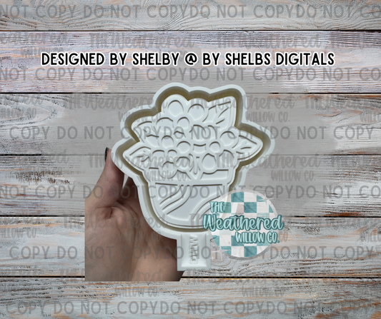 Groovy Flowerpot - Silicone Freshie Mold