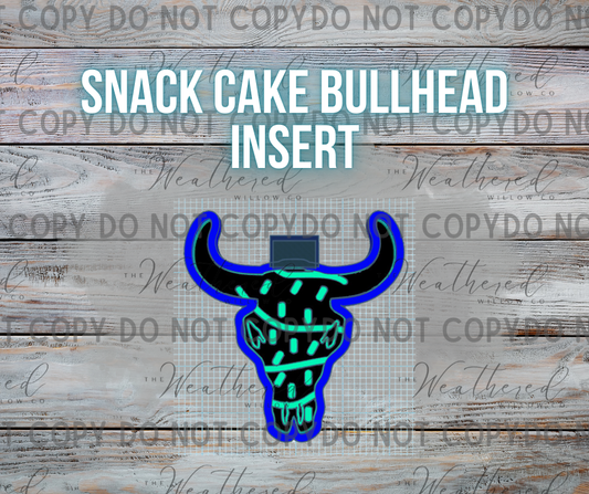 Snack cake - Silicone INSERT for Blank bull head ONLY