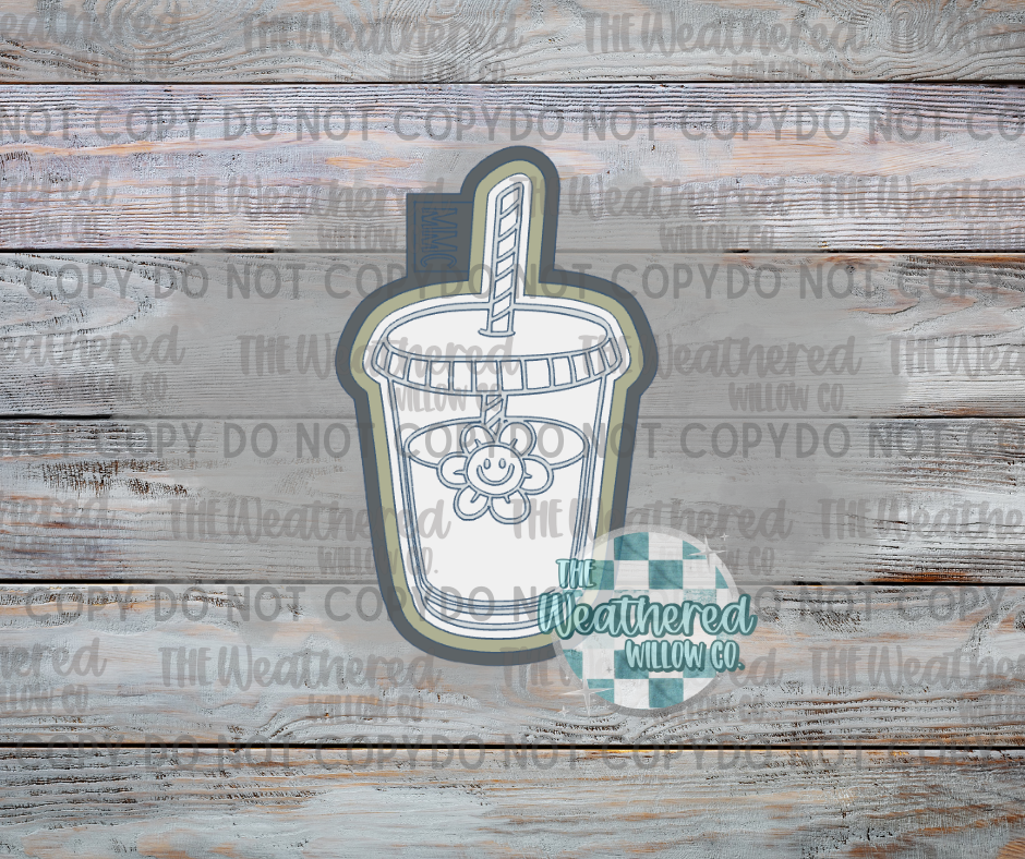 Iced flower drink - Silicone Freshie Mold