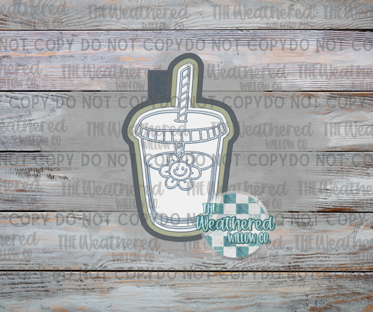 Iced flower drink - Silicone Freshie Mold