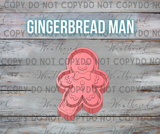 Gingerbread Man - Silicone Freshie Mold