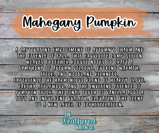 Mahogany Pumpkin - 16oz Scented Aroma Beads