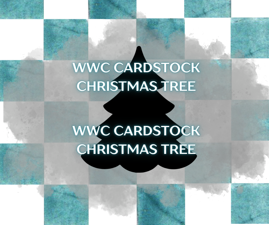 WWC Blank Card Stock Christmas Tree SVG ** DIGITAL DOWNLOAD**