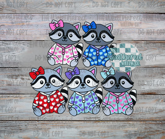 Heart PJ Raccoon - Premium Cardstock Grab Bag