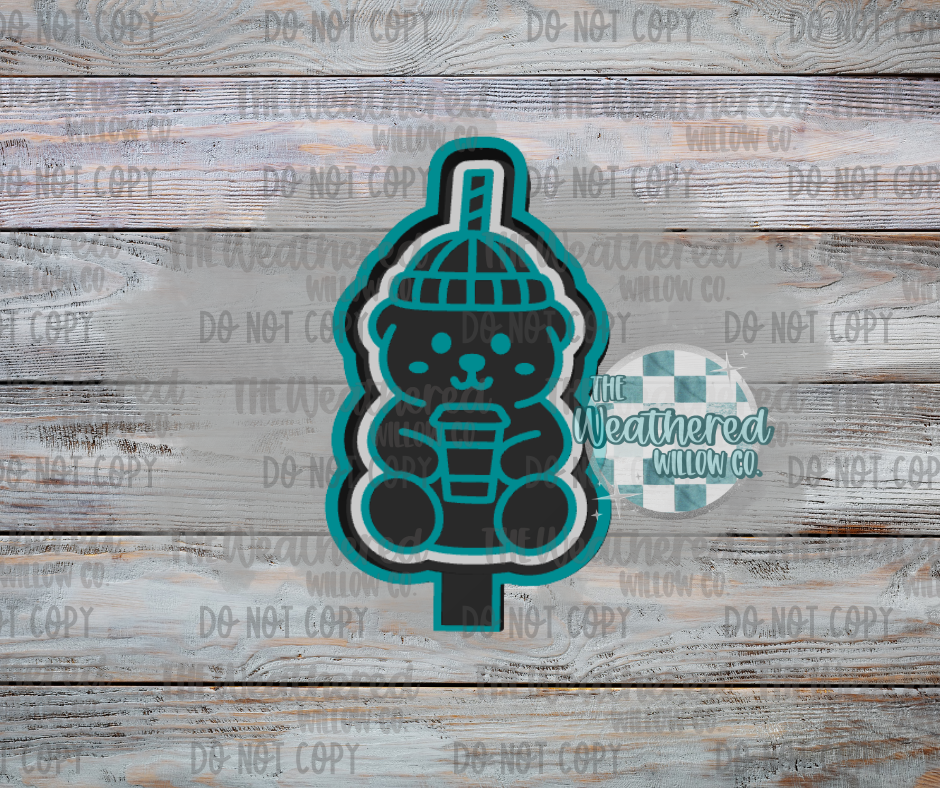 Coffee Bear - Silicone Freshie Mold