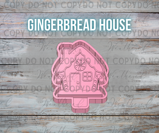 Gingerbread house - Silicone Freshie Mold